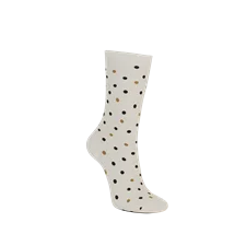 ECCO® ženske srednje čarape na točkice - Bež - Main