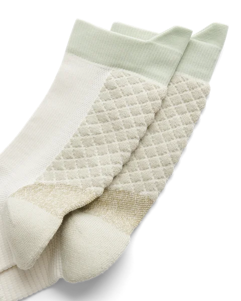 ECCO® praktiškos kojinės iki pusės blauzdų unisex - Rusvai gelsvas - D1