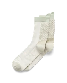 Unisex ECCO® Functional Mid-Cut Socks - Beige - M
