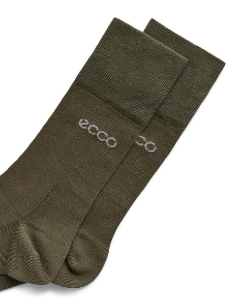 ECCO® Casual Unisex Halbhohe Socken - Grün - D1