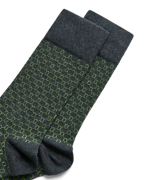 ECCO® chaussettes mi-hautes pour homme - Vert - D1