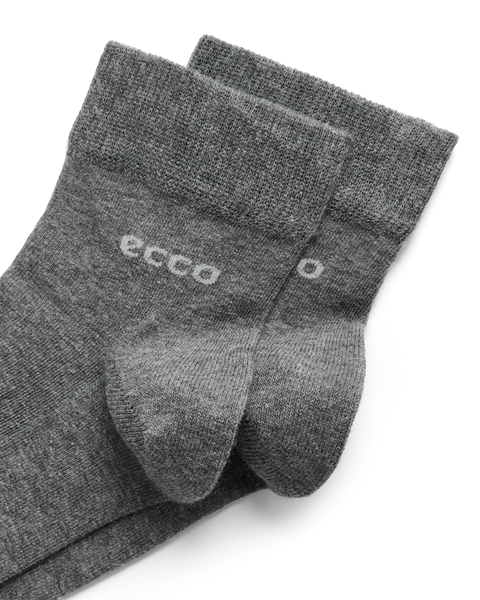 ECCO® Longlife ankelstrømper til unisex - Grå - D1
