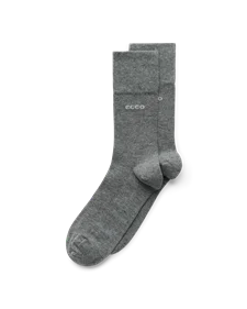ECCO® Longlife unisex halvhøye sokker - grå - M