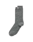 Unisex rebrované stredne vysoké ponožky ECCO® Hygge - Sivá - M