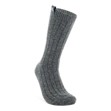 Unisex ECCO® Hygge Ribbed Mid-Cut Socks - Grey - Main