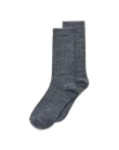 ECCO® Ribbad halvhög strumpa unisex - grå - M