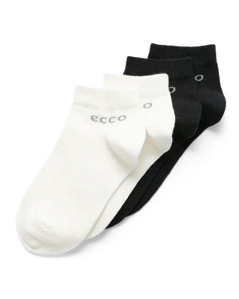 ECCO® Play strømper med kort skaft (2-pak) til unisex - Flerfarvet - M