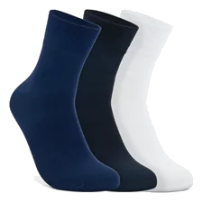 Unisexowe miękkie skarpetki do kostki (3-pak) ECCO® Classic - Wielokolorowy - Main