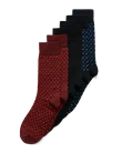 Pánske stredne vysoké ponožky (3 páry) ECCO® - Viacfarebná - M
