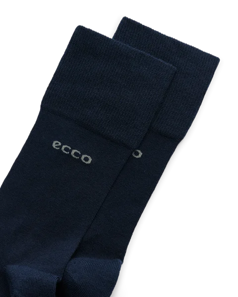 ECCO® Longlife Unisex Halbhohe Socken - Marineblau - D1