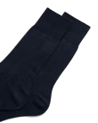 Men's ECCO® Ribbed Mid-Cut Socks - Navy - D1