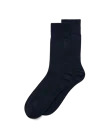 Men's ECCO® Ribbed Mid-Cut Socks - Navy - M