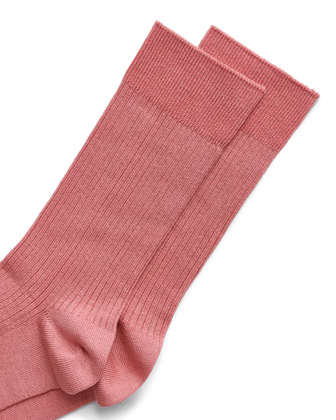 ECCO® Casual Dames geribbelde mid-cut sokken - Pink - D1