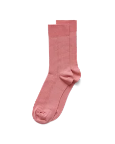 ECCO® Casual mid-cut strømper til damer - Pink - M
