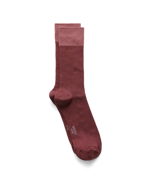 ECCO Vibe Ribbed Colour Cuff Mid-Cut - Pink - M