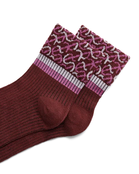 Women's ECCO® Ankle Socks - Red - D1