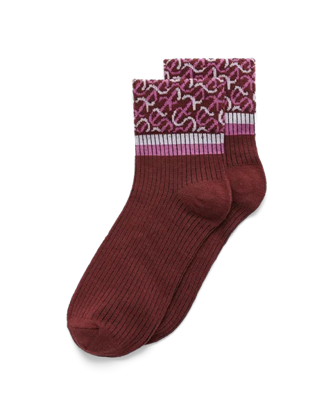 Women's ECCO® Ankle Socks - Red - M