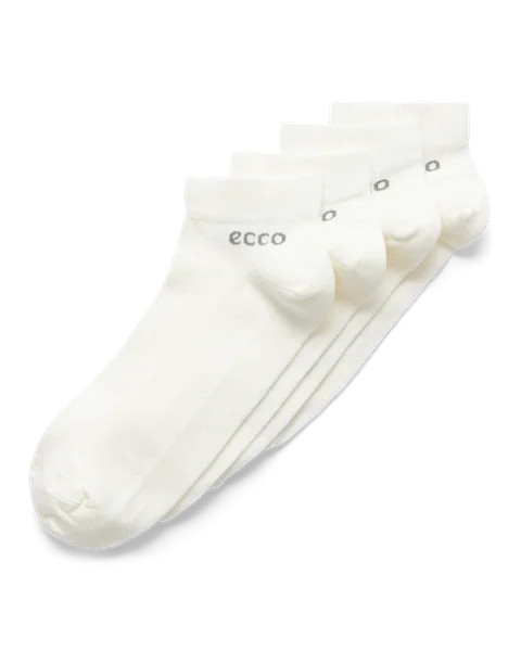 ECCO® Longlife Låga strumpor (2 pack) unisex - Vit - M