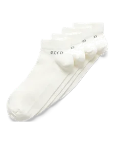 Meias curtas (Pack 2) unisexo ECCO® Longlife - Branco - M