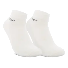 ECCO® Longlife Unisex Kurze Socken (2er-Pack) - Weiß - Main