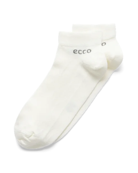 ECCO® Longlife Låga strumpor (2 pack) unisex - Vit - O