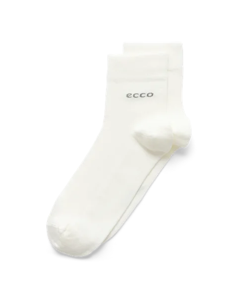Unisex ECCO® Longlife Ankle Socks - White - M