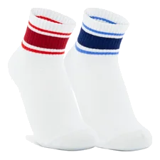 ECCO® Retro unisex rövid szárú zokni (2db) - Fehér - Main