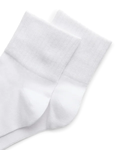 Unisex ECCO® Retro Ankle Socks (2-Pack) - White - D1