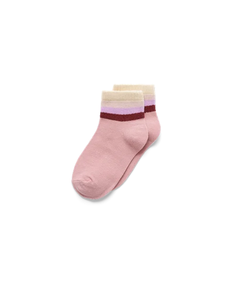 Unisex ECCO® Play Retro Ankle Socks (2-Pack) - Pink - D1