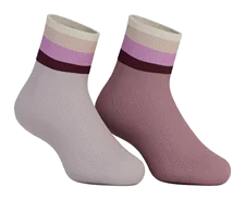 Unisexowe krótkie skarpetki retro (2-pak) ECCO® Play - Biały - Main