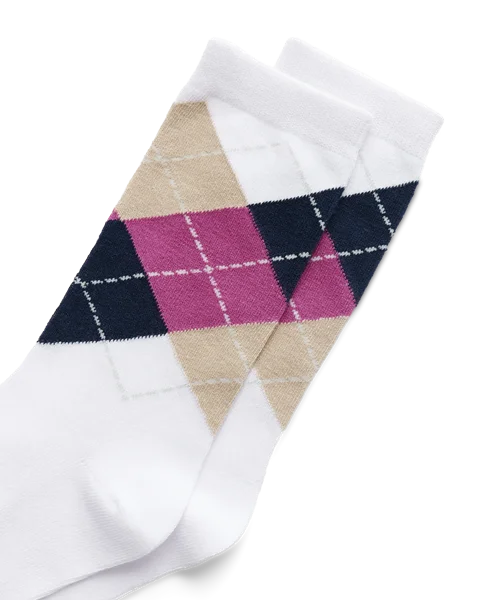 ECCO® dame halvhøye sokker - Hvit - D1