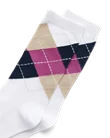 ECCO® ženske srednje čarape - Bijela - D1