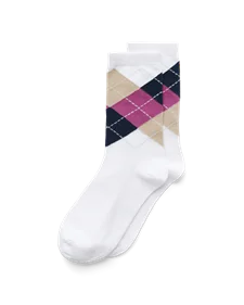 ECCO® Damen Halbhohe Socken - Weiß - M