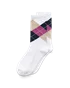 Women's ECCO® Mid-Cut Socks - White - M