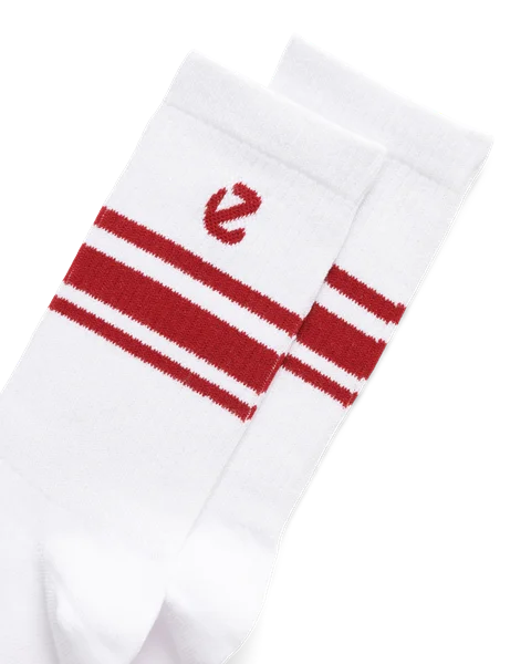Unisex ECCO® Mid-Cut Socks (3-Pack) - White - D3