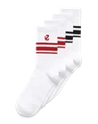 ECCO® Unisex Halbhohe Socken (3er-Pack) - Weiß - M