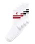 Unisex ECCO® Mid-Cut Socks (3-Pack) - White - M