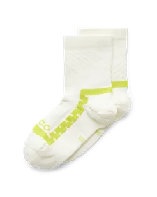 Unisex ECCO® Functional Mid-Cut Socks - White - M