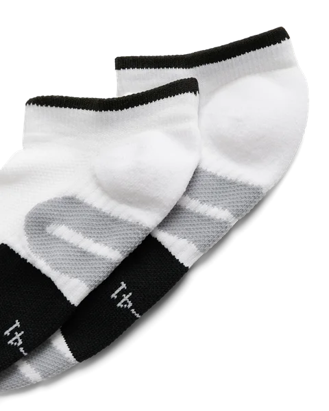 Unisex ECCO® Functional No-Show Socks - White - D1