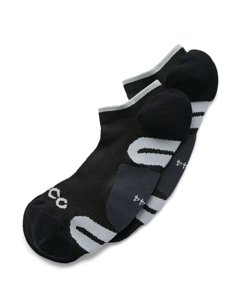 ECCO® Unisex No-Show-Funktionssocken - Schwarz - M