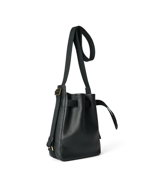 ECCO® Sail Hobo-Tasche aus Leder - Schwarz - B