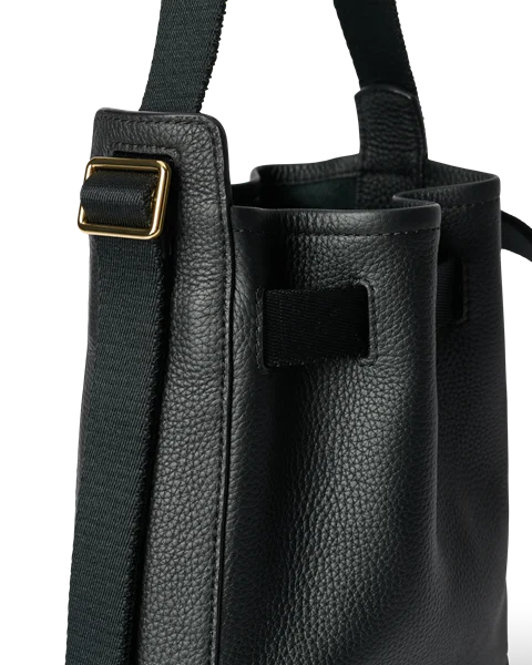 ECCO® Sail Hobo-Tasche aus Leder - Schwarz - D1