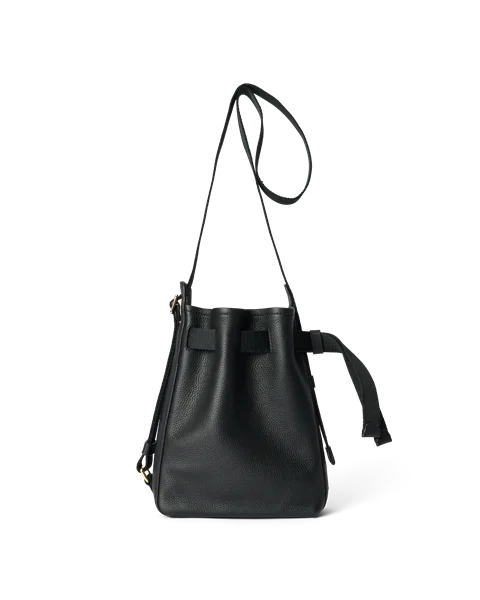 ECCO® Sail Hobo-Tasche aus Leder - Schwarz - D3
