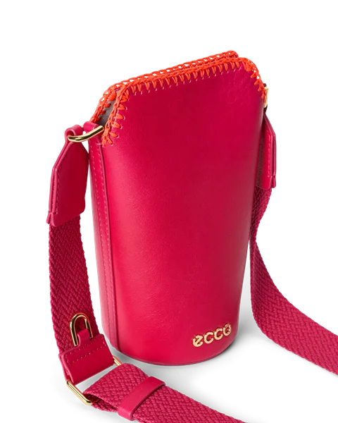 ECCO® Pot Umhängetasche aus Leder - Pink - D1
