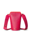 ECCO® Pot Umhängetasche aus Leder - Pink - M