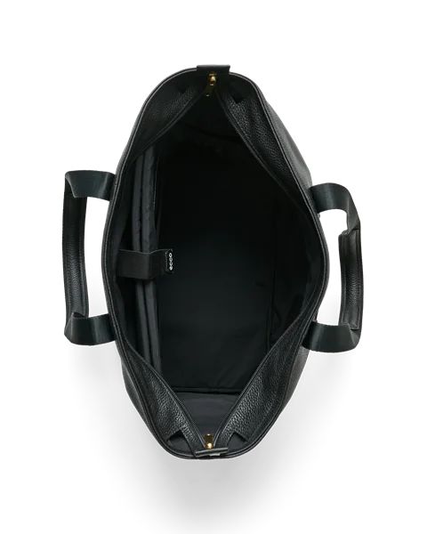 ECCO® shopper taske i læder - Sort - Be