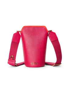 ECCO® Pot skuldertaske i læder - Pink - M