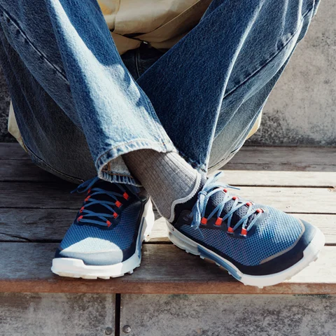 ECCO® Biom 2.1 X Country Heren trailrunning schoen van textiel - Blauw - Lifestyle