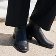 Damskie skórzane buty za kostkę ECCO® Sculpted Lx 35 - Czarny - Lifestyle