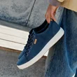 ECCO® Soft 7 sneakers i nubuck til herrer - Blå - Lifestyle